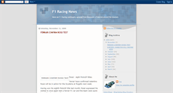Desktop Screenshot of f1-racingnews.blogspot.com