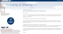 Desktop Screenshot of living-is-sharing.blogspot.com