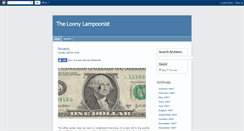 Desktop Screenshot of loonylampoonery.blogspot.com