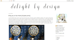 Desktop Screenshot of delightbydesign.blogspot.com