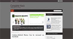 Desktop Screenshot of complete-hack.blogspot.com