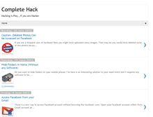 Tablet Screenshot of complete-hack.blogspot.com