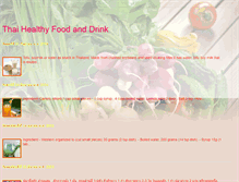 Tablet Screenshot of healthyfood-drink.blogspot.com
