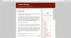 Desktop Screenshot of limitedthinking.blogspot.com
