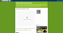 Desktop Screenshot of greencollarjobscouncil.blogspot.com