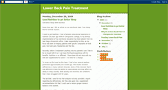 Desktop Screenshot of lower-back-pain-treatments.blogspot.com