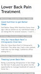 Mobile Screenshot of lower-back-pain-treatments.blogspot.com