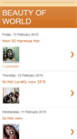 Mobile Screenshot of beautyofworld7.blogspot.com