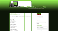 Desktop Screenshot of hackingwithme.blogspot.com