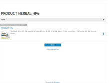 Tablet Screenshot of productherbalhpa.blogspot.com