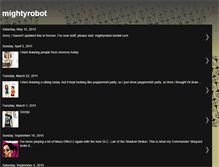Tablet Screenshot of mightyrobot.blogspot.com