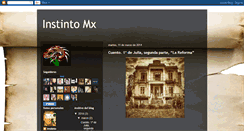 Desktop Screenshot of instintomx.blogspot.com