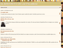 Tablet Screenshot of elrinconucodelaspalabras.blogspot.com