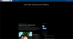 Desktop Screenshot of amitabh-bachchan-gnepal.blogspot.com