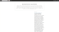 Desktop Screenshot of mckenziebanner.blogspot.com