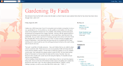 Desktop Screenshot of gardeningbyfaith.blogspot.com