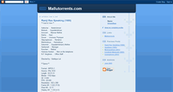 Desktop Screenshot of mallutorrents.blogspot.com