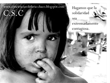 Tablet Screenshot of concienciasolidaria-chaco.blogspot.com