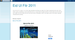 Desktop Screenshot of eidulfitr2011.blogspot.com