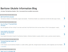Tablet Screenshot of baritone-ukulele.blogspot.com
