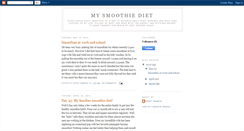 Desktop Screenshot of mysmoothiediet.blogspot.com