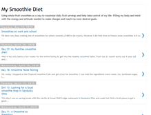 Tablet Screenshot of mysmoothiediet.blogspot.com