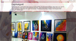 Desktop Screenshot of gajirkaligrafi.blogspot.com