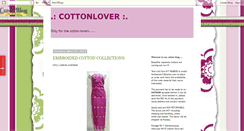 Desktop Screenshot of cottonlover.blogspot.com
