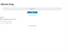 Tablet Screenshot of dbonair.blogspot.com