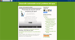 Desktop Screenshot of aguasustentablesocial.blogspot.com