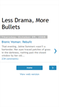 Mobile Screenshot of lessdramamorebullets.blogspot.com