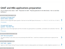 Tablet Screenshot of gmat-preparation.blogspot.com