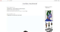 Desktop Screenshot of fatimafransson.blogspot.com