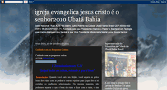 Desktop Screenshot of igrejaevangelicajesuscristoeosen2010.blogspot.com