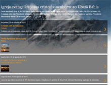 Tablet Screenshot of igrejaevangelicajesuscristoeosen2010.blogspot.com