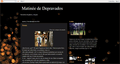Desktop Screenshot of matineededepravados.blogspot.com