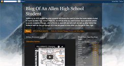 Desktop Screenshot of blogofallenhighschoolstudent.blogspot.com