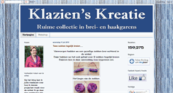 Desktop Screenshot of klazienskreatie.blogspot.com