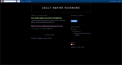 Desktop Screenshot of adultempirepass.blogspot.com