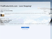 Tablet Screenshot of findproductinfo.blogspot.com