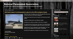 Desktop Screenshot of nationalparanormalassociation.blogspot.com