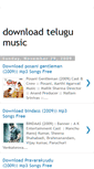 Mobile Screenshot of download-telugu-music.blogspot.com