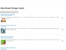 Tablet Screenshot of download-telugu-music.blogspot.com