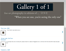 Tablet Screenshot of gallery1of1.blogspot.com