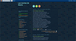 Desktop Screenshot of lasnochesdealexia.blogspot.com