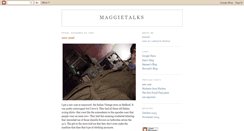 Desktop Screenshot of maggietalks.blogspot.com