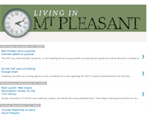 Tablet Screenshot of liveinmountpleasant.blogspot.com