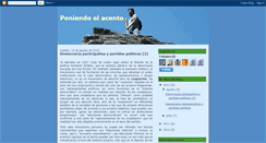 Desktop Screenshot of poniendoelacento.blogspot.com