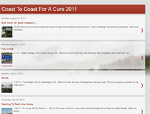 Tablet Screenshot of coasttocoastforacure2011.blogspot.com