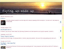 Tablet Screenshot of flyingupsideup.blogspot.com